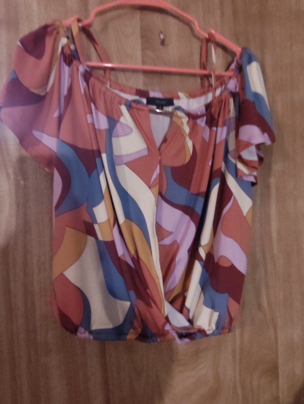 Stylish Multicolor Off-Shoulder Women’s Top